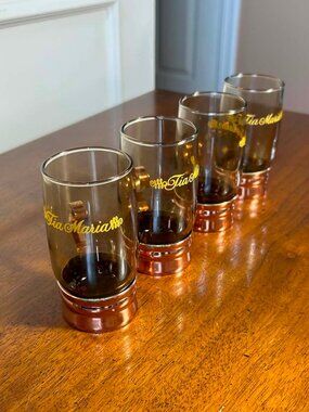 Tia Maria smoked glass and copper